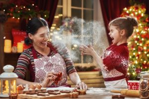 cooking Christmas cookies